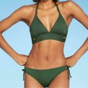Kona Sol Forest Green Bikini Set